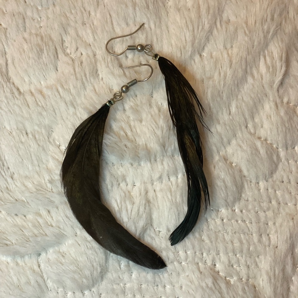 Feather earrings